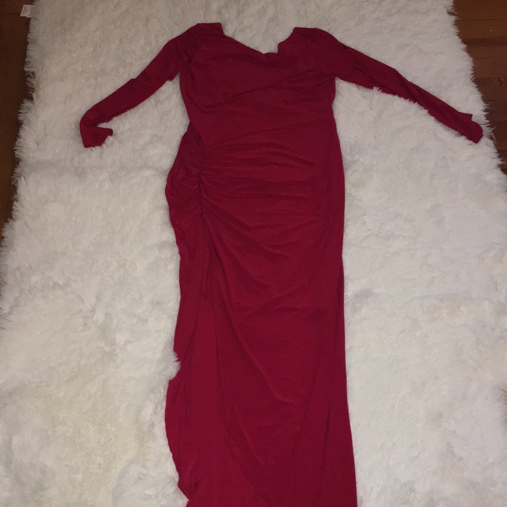 Fashion nova mirable asymmetrical dress